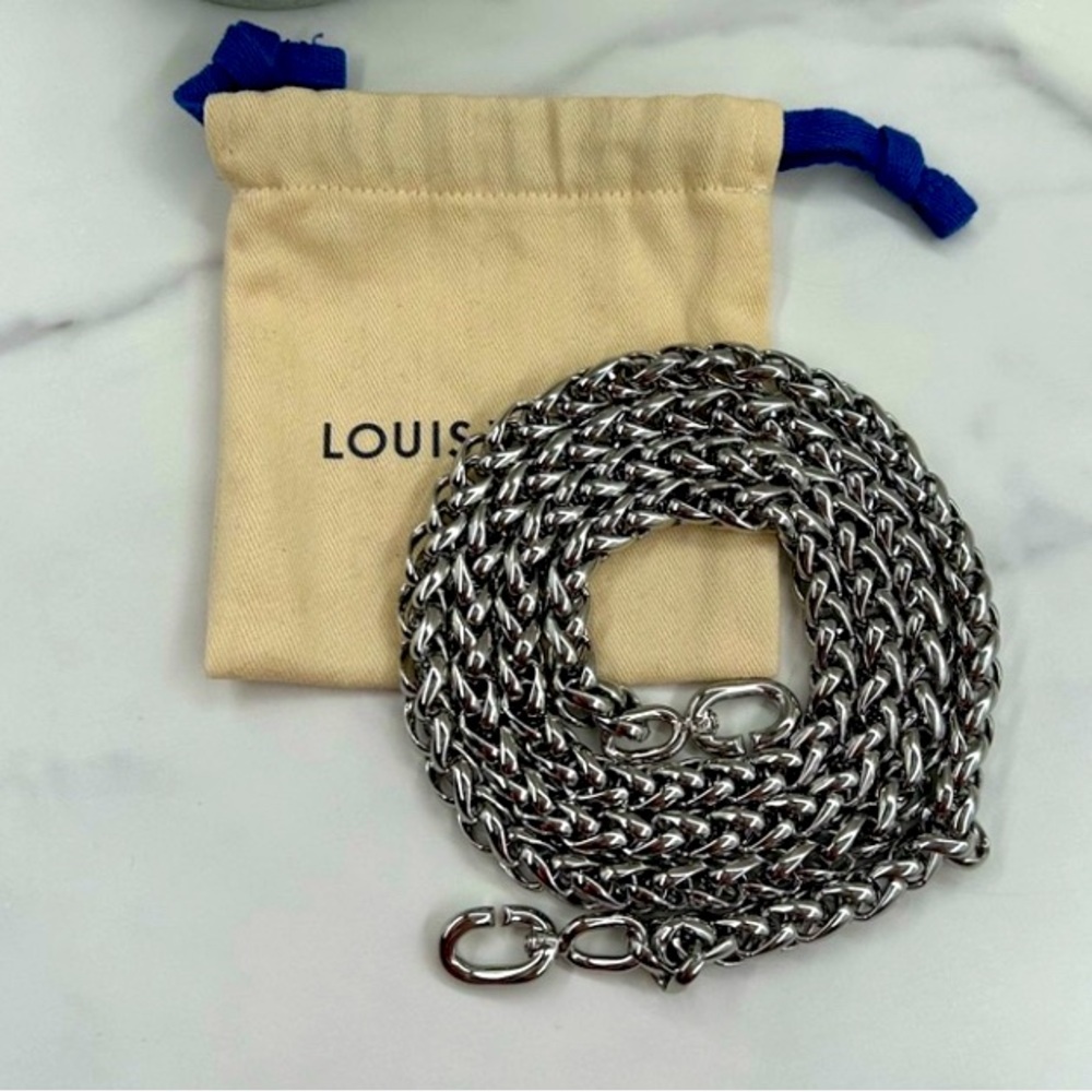 Louis Vuitton Silver Chain strap made for GO 14 EUC